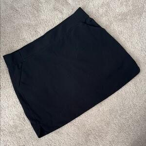 32 Degrees Black Pull On Athletic Skirt Skort Pockets Women's XL